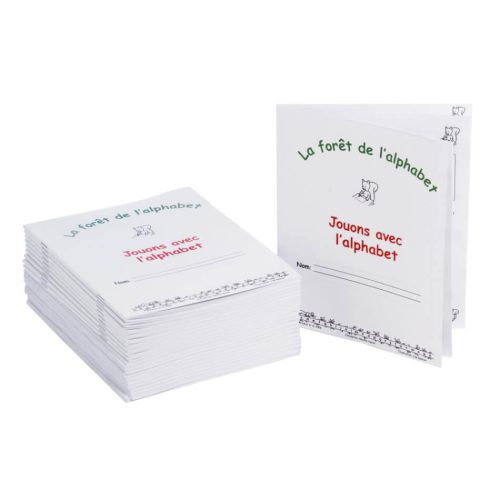 Cahier jouons avec l'alphabet (avec trottoirs) paquet de 21