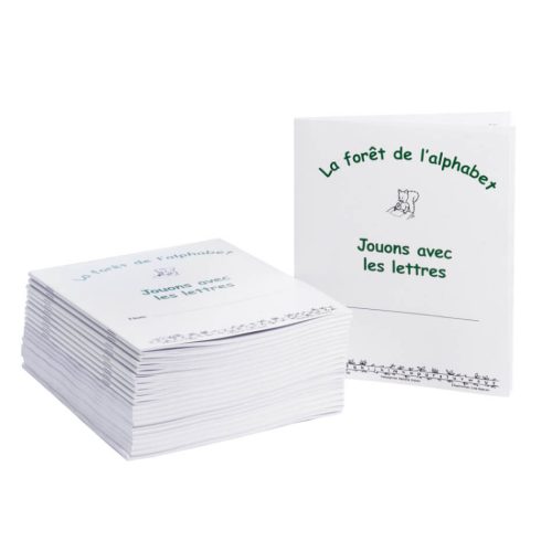 Cahier de l'élève Jouons avec les lettres (sans trottoirs) paquet de 21